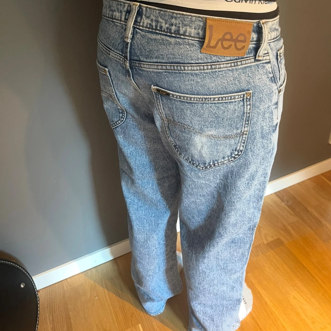 Lee ljusblå baggy jeans - 1