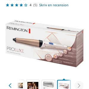 Remington ProLuxe 25-32mm Wand CI91X1 - Fixa själv härliga lösa lockar som ser ut att vara gjorda hos frisören, som dessutom håller hela dagen. Remington PROLuxe 25-32mm Wand CI91X1 är en konformad locktång som du enkelt snurrar upp ditt hår på och får ett böljande hårsvall. GripTech-beläggningen gör locktången mindre halkig vilket innebär mindre frustration.Du behöver inte vänta länge på att börja locka och styla håret med CI91X1. Efter cirka 30 sekunder är tången redo. Du kan ställa in temperaturen mellan 120-210°C som visas i den d