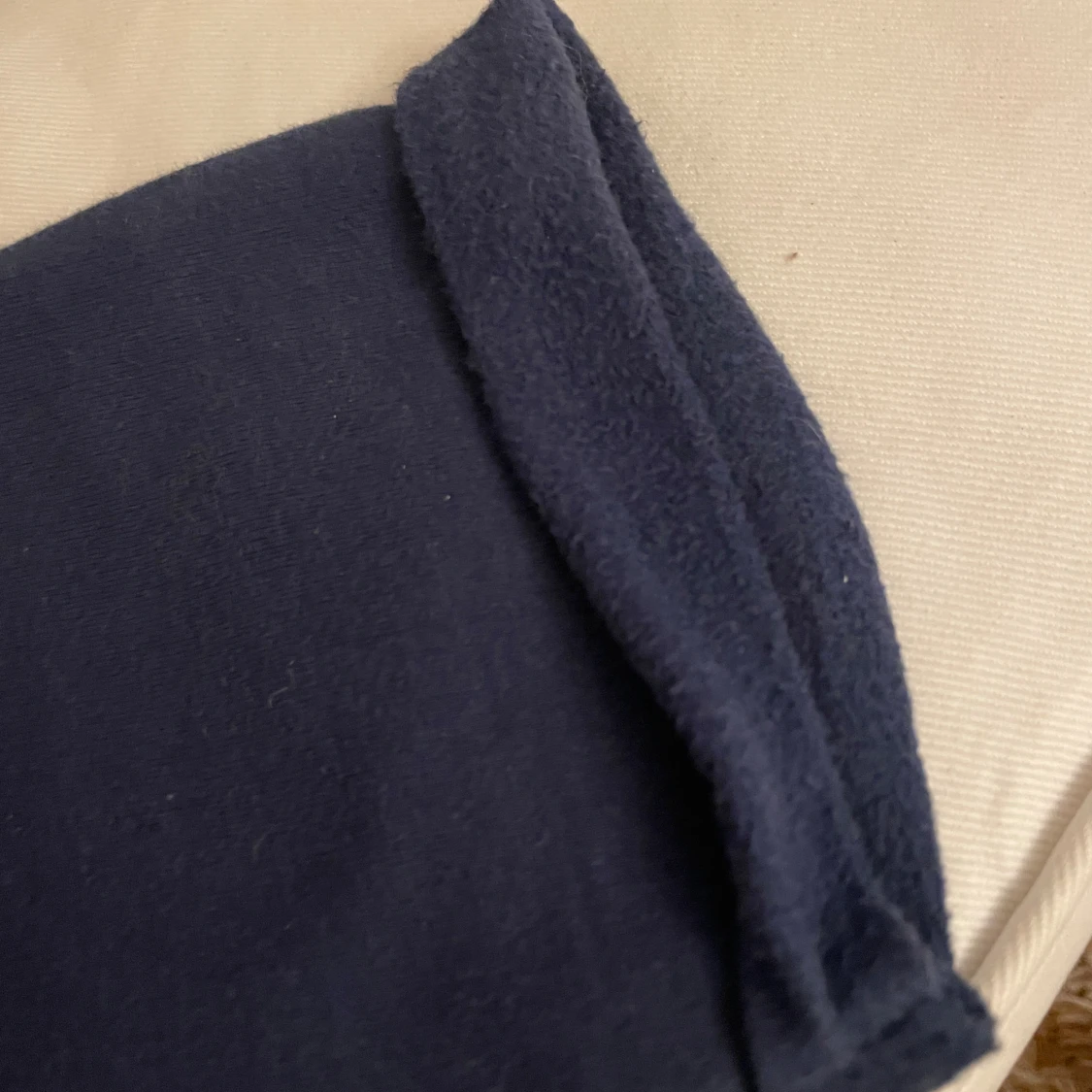 Blå college-tröja med tryck, stl L - 4