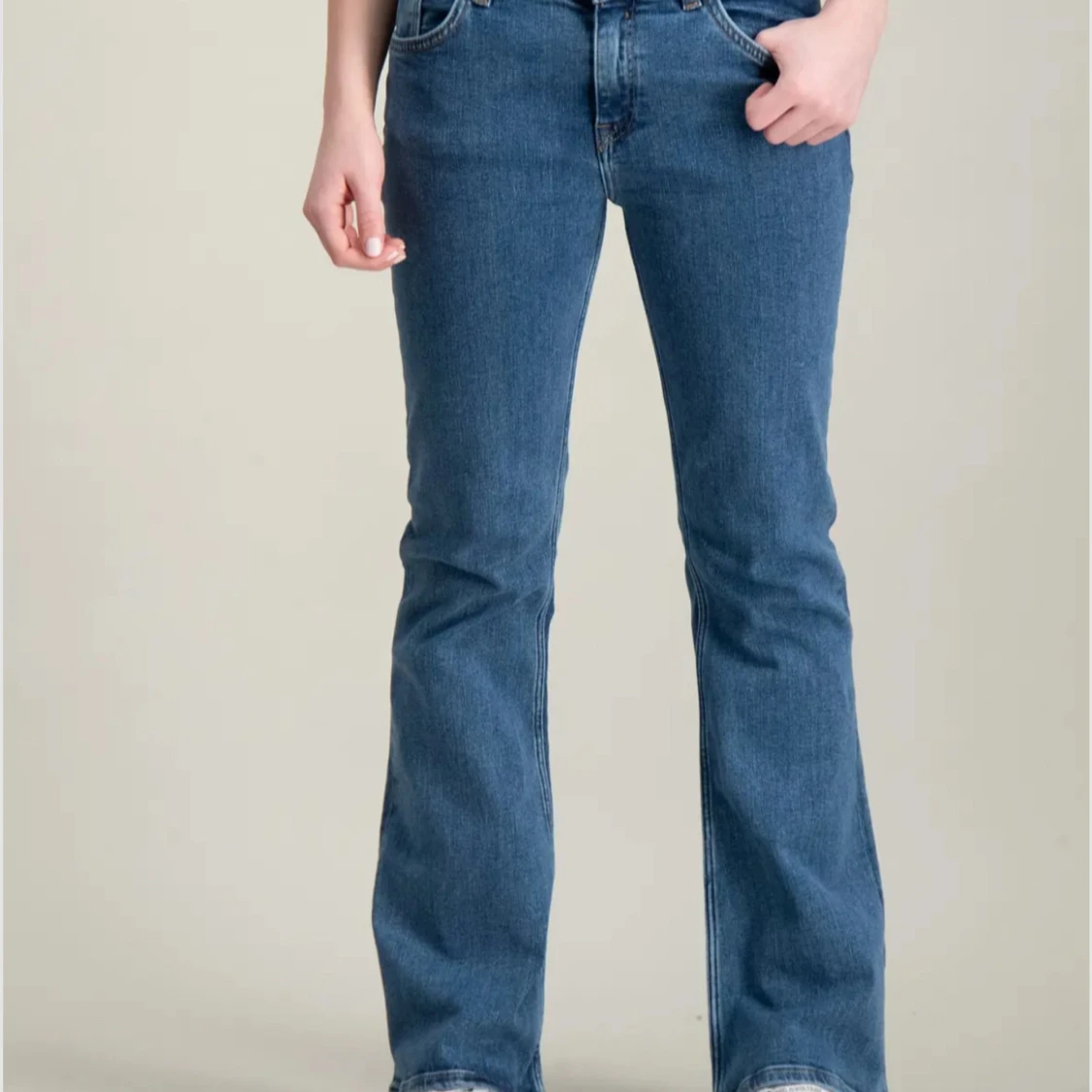 Blå bootcut jeans Gant