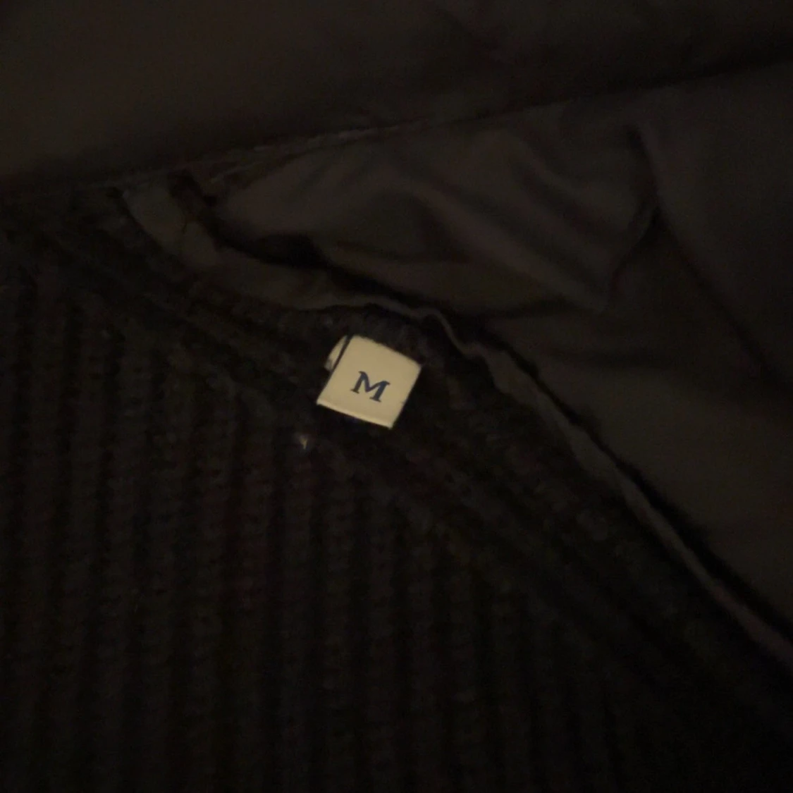 Mörkblå  Moncler pufferjacka med huva - 3