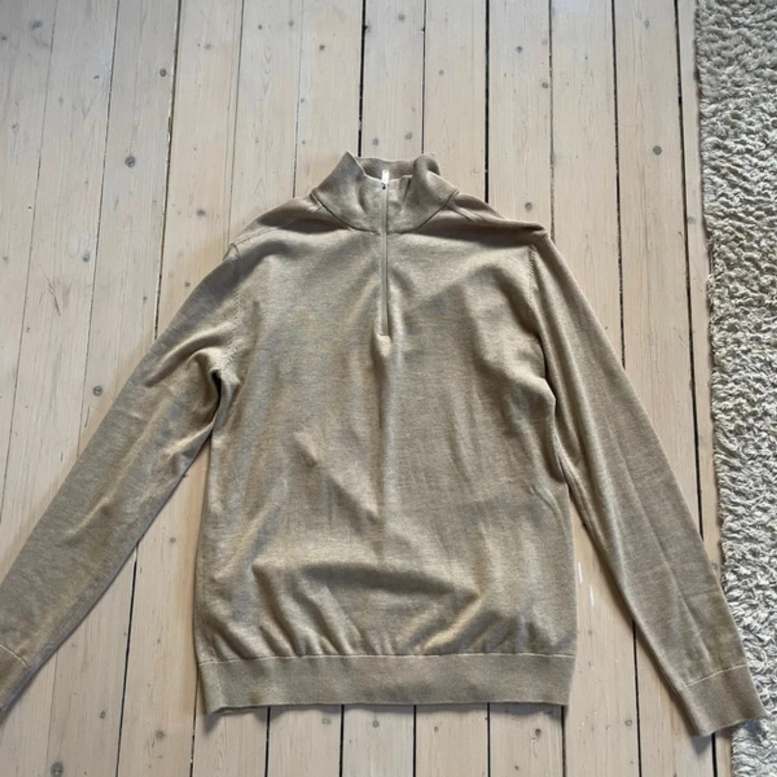 Beige half zip polotröja Selected Homme