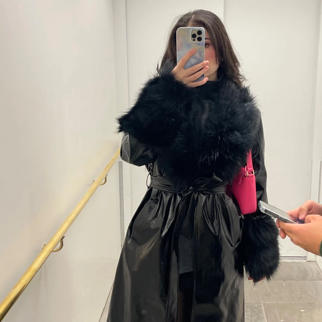 PU-kappa med fuskpäls - 2