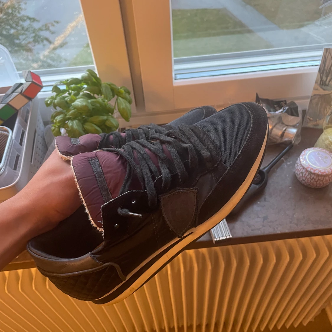 Philippe Model svarta sneakers - 1