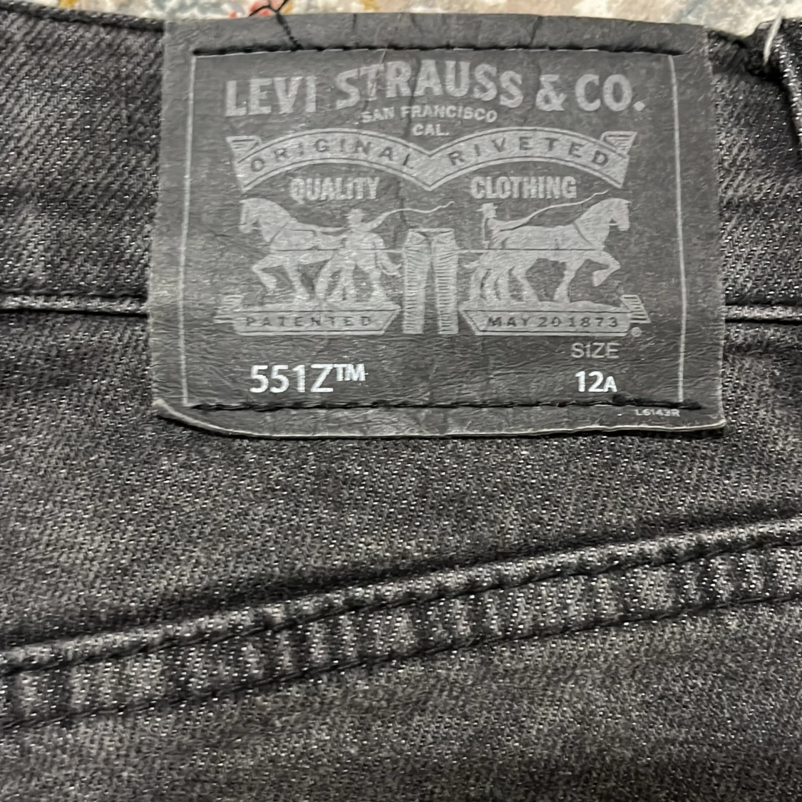 Levi's 551Z svarta jeans straight fit - 2