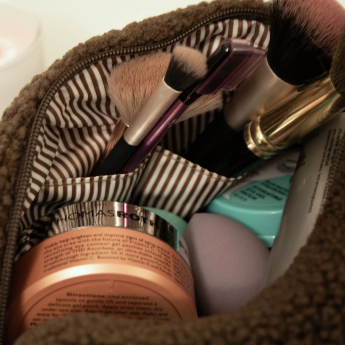 Brun teddy necessär  - 3