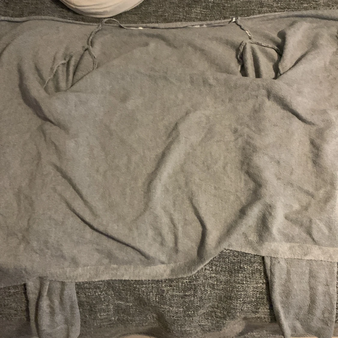 Grå kofta i mjuk bomull - 1