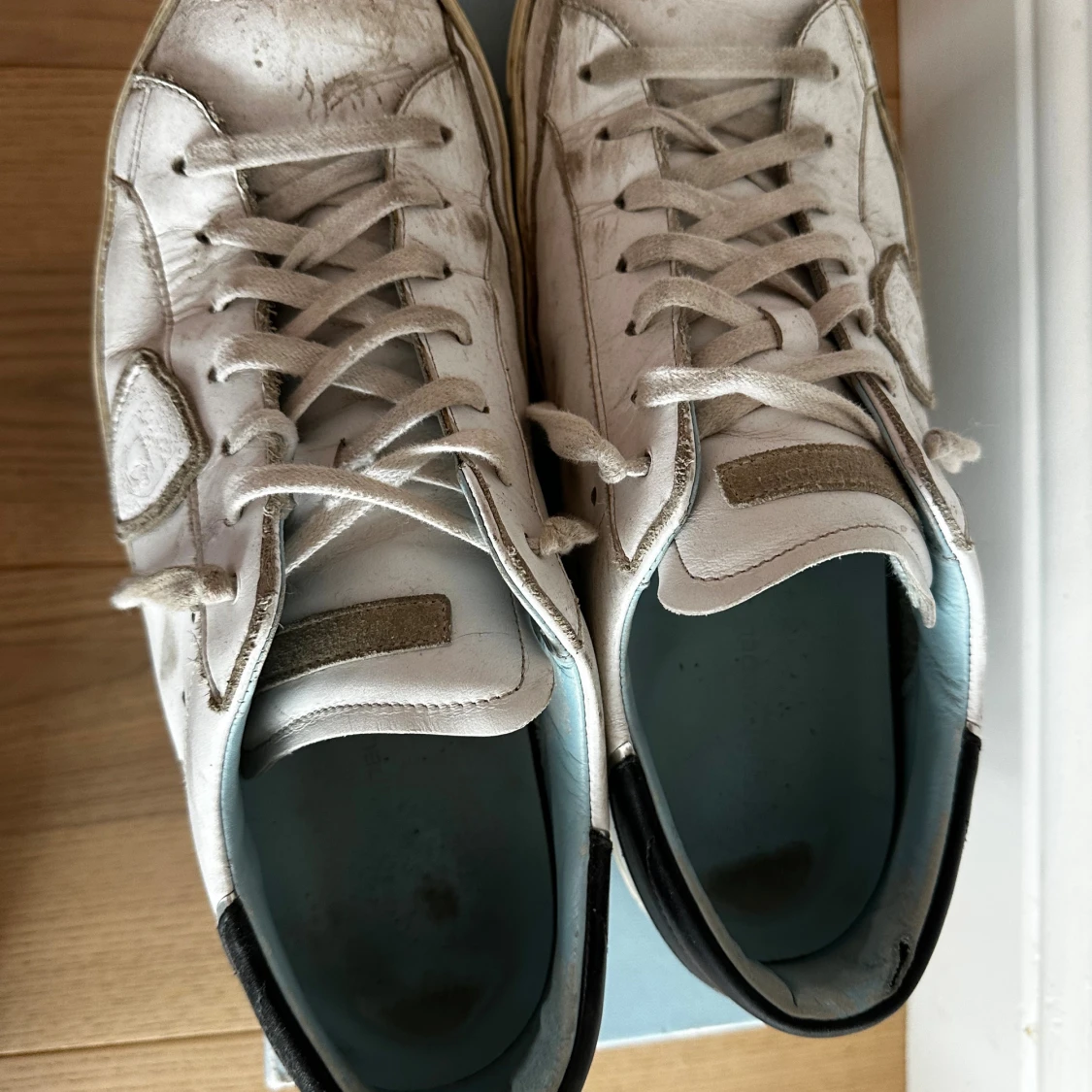 Vita Philippe Model sneakers i skinn - 1