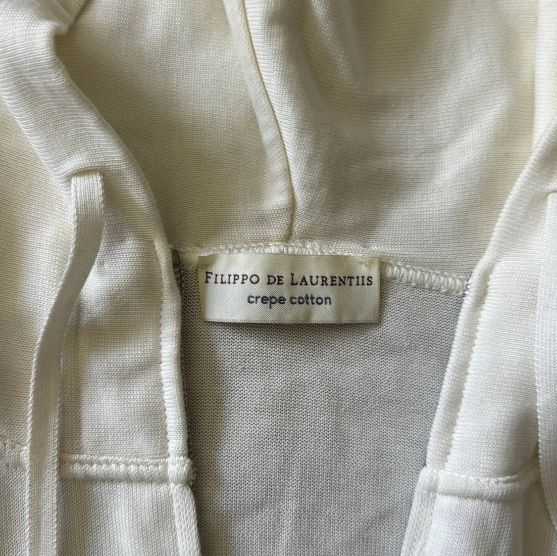 Vit hoodie från Filippo de Laurentiis - 1