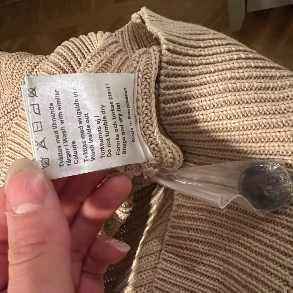 Beige stickad kofta från 157 XS - 3