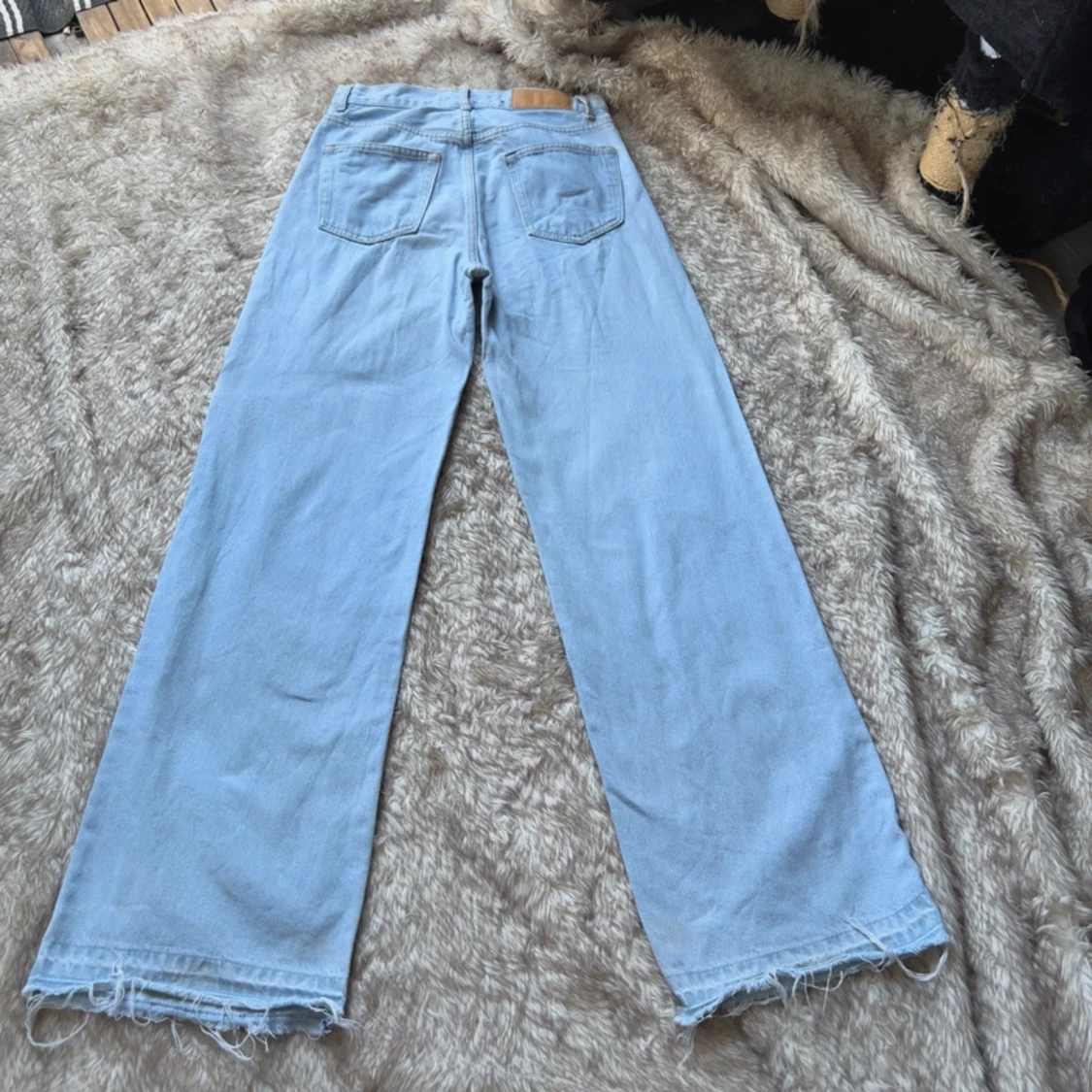 Junkyard ljusblå wide leg jeans - 1