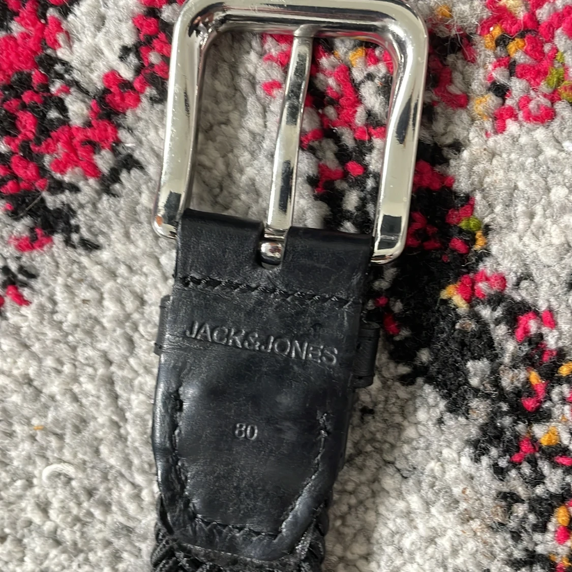 Svart flätat bälte  - 3