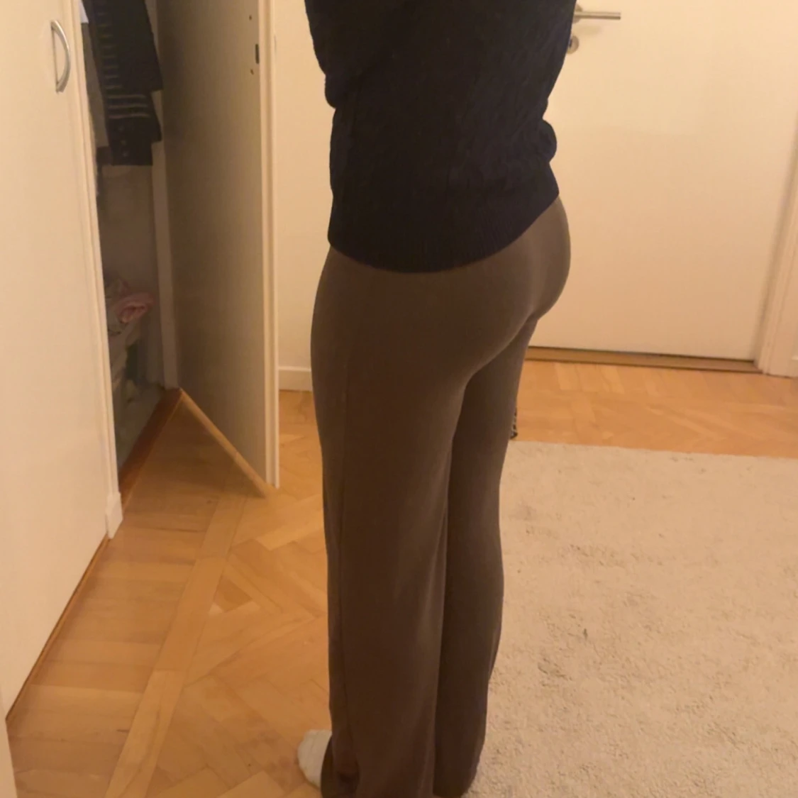 Brandy kabelstickad hoodie med zip - 2