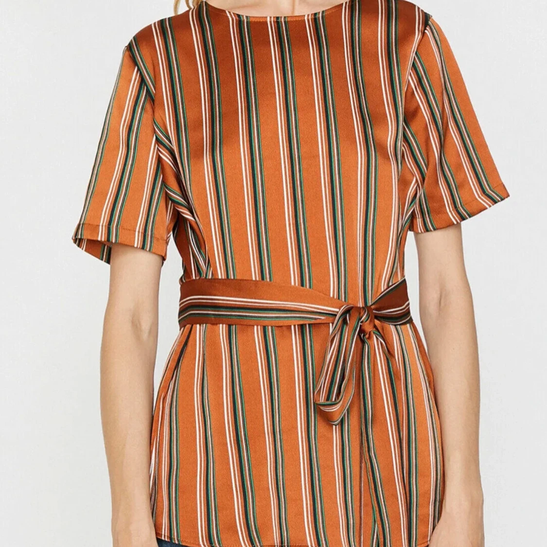 Randig blus topp från Koton