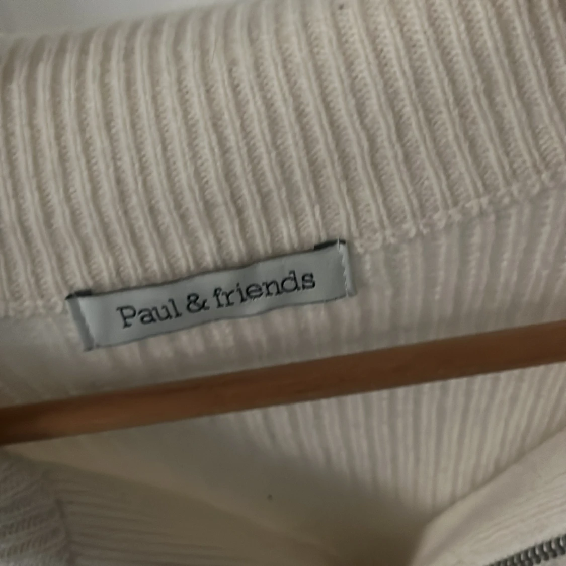 Vit ribbad kofta från Paul & friends - 2