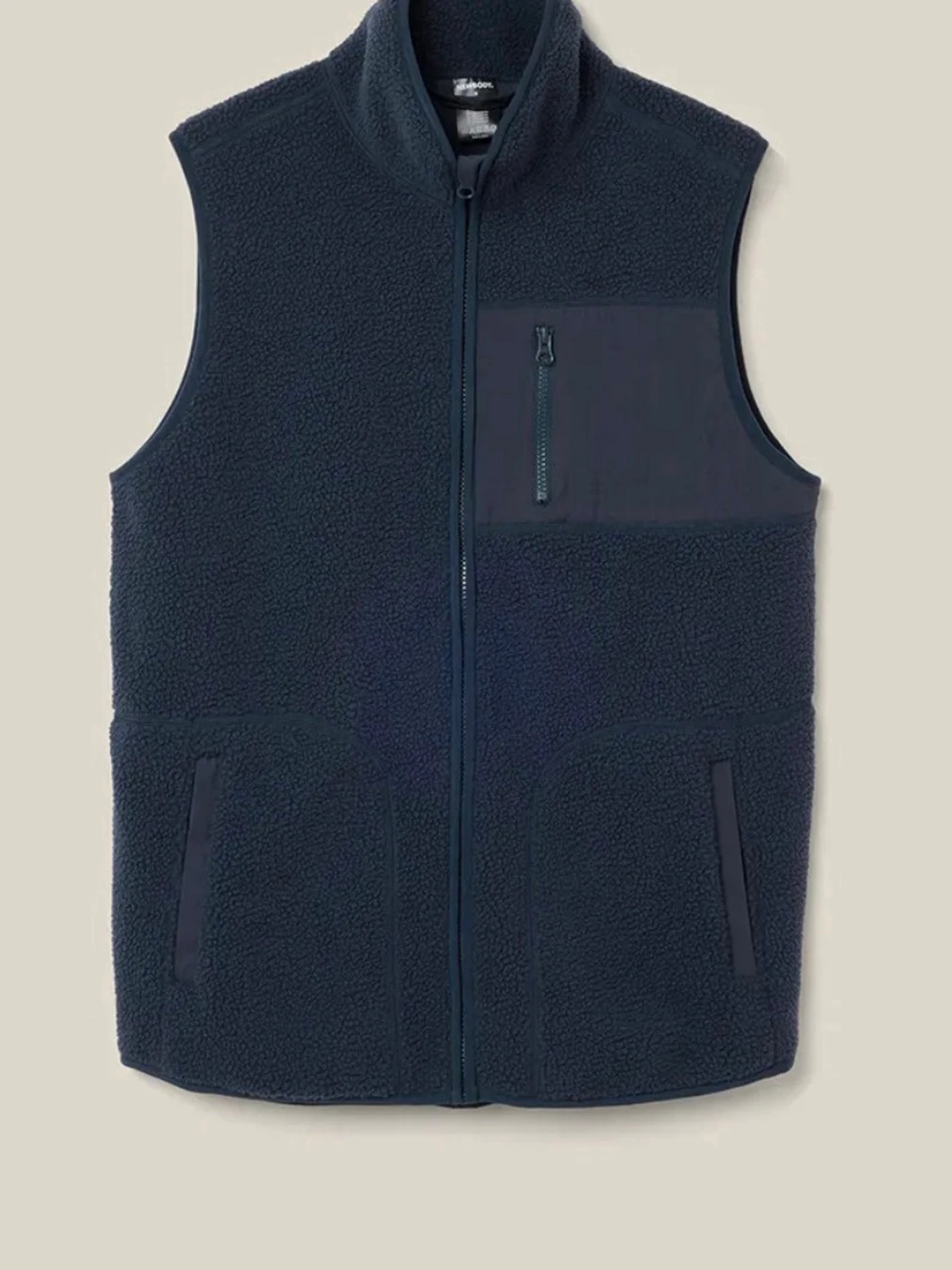 Mörkblå fleeceväst från Newbody