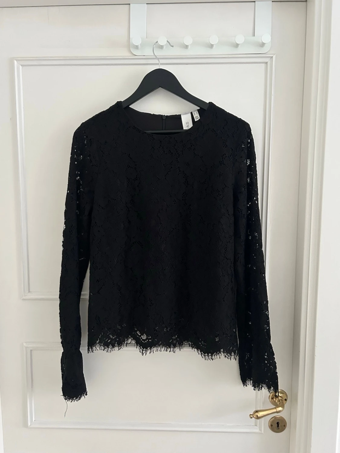 svart spetsblus - 1