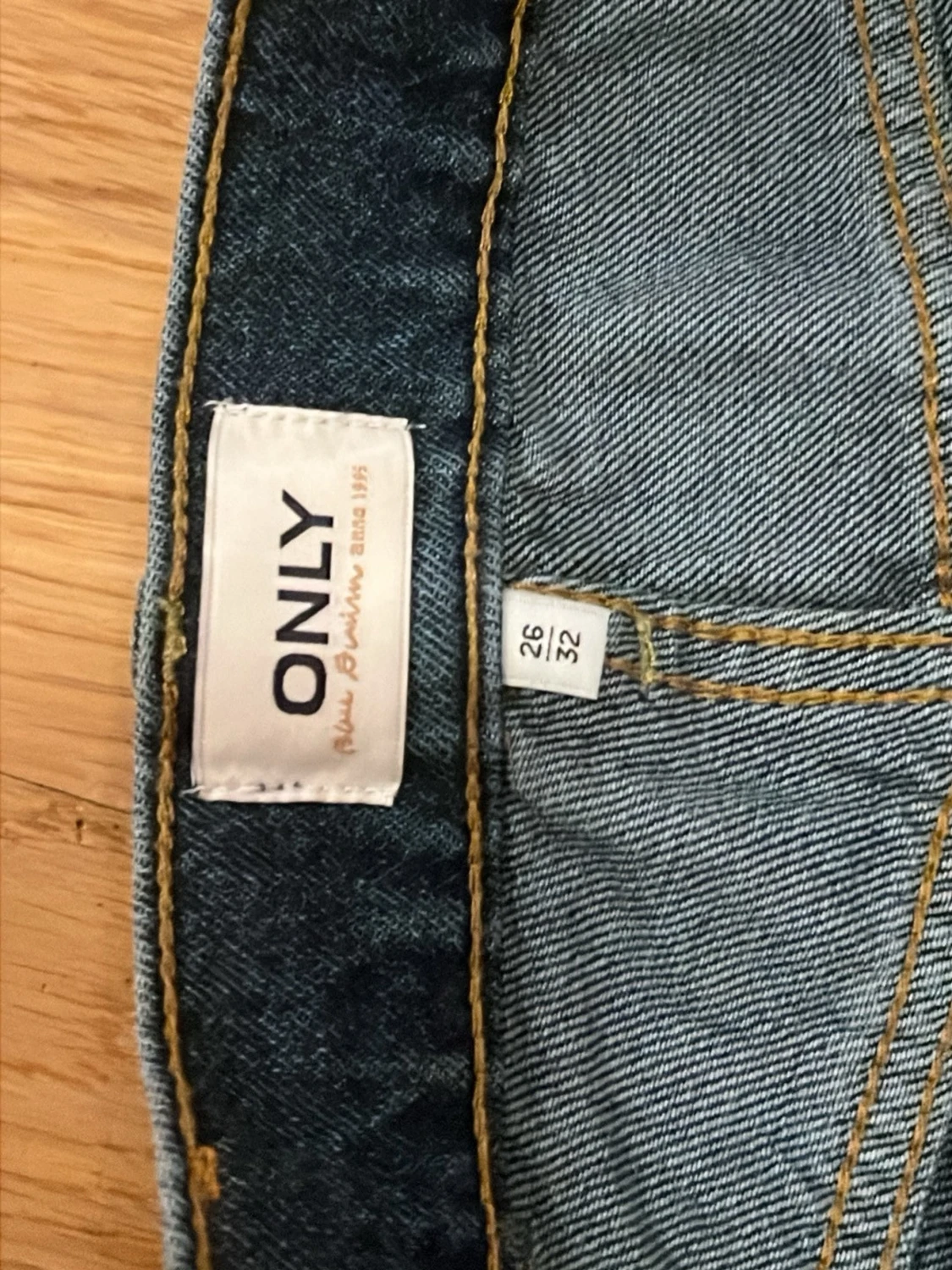 Blå wide jeans från ONLY, 26/32 - 3