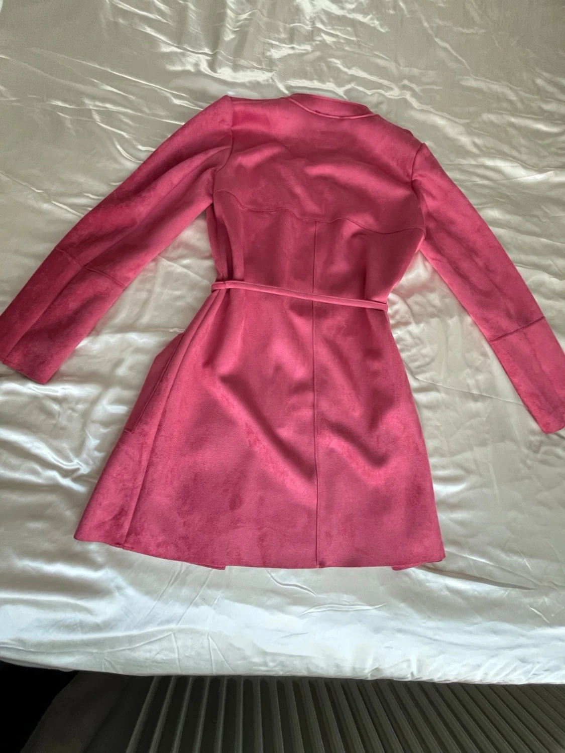 Rosa mocka trenchcoat från H&M - 3