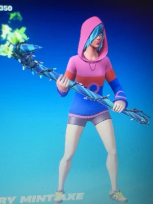 Fortnite konto - Minty Axe Travis scott glider och massa mera saker dm om du är intresserad 