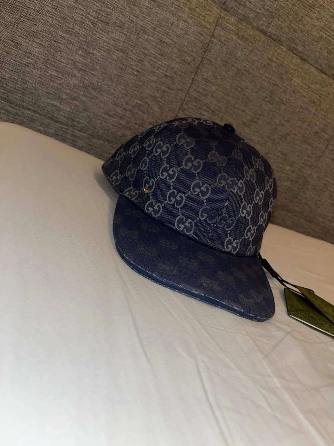 Blå monogram keps - 1