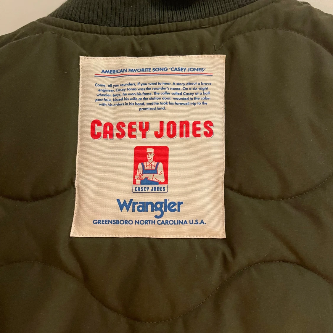 Quiltad grön dunväst från Wrangler - 4