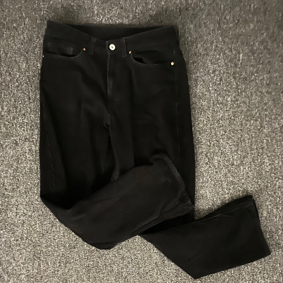 Svarta manchesterbyxor valient