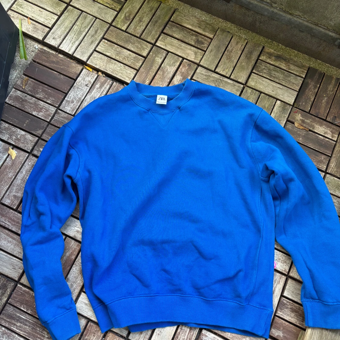 Blå sweatshirt från Zara XL