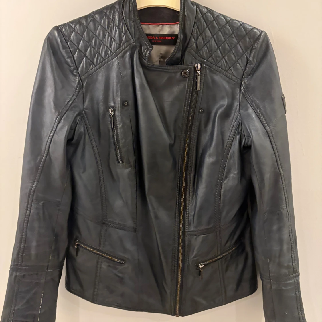 Svart skinnjacka Frieda & Freddies