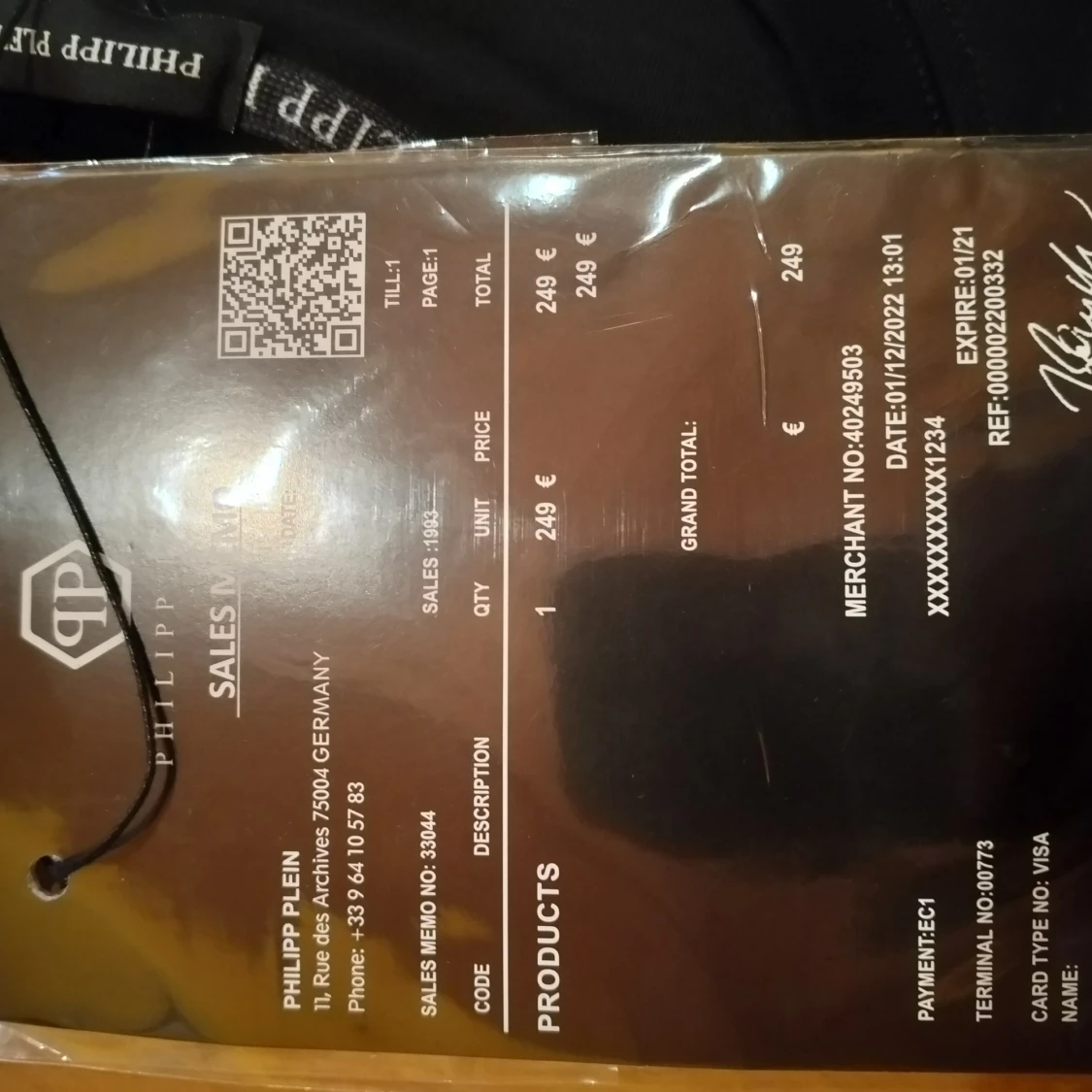 Svart Philipp Plein t-shirt med logga - 2