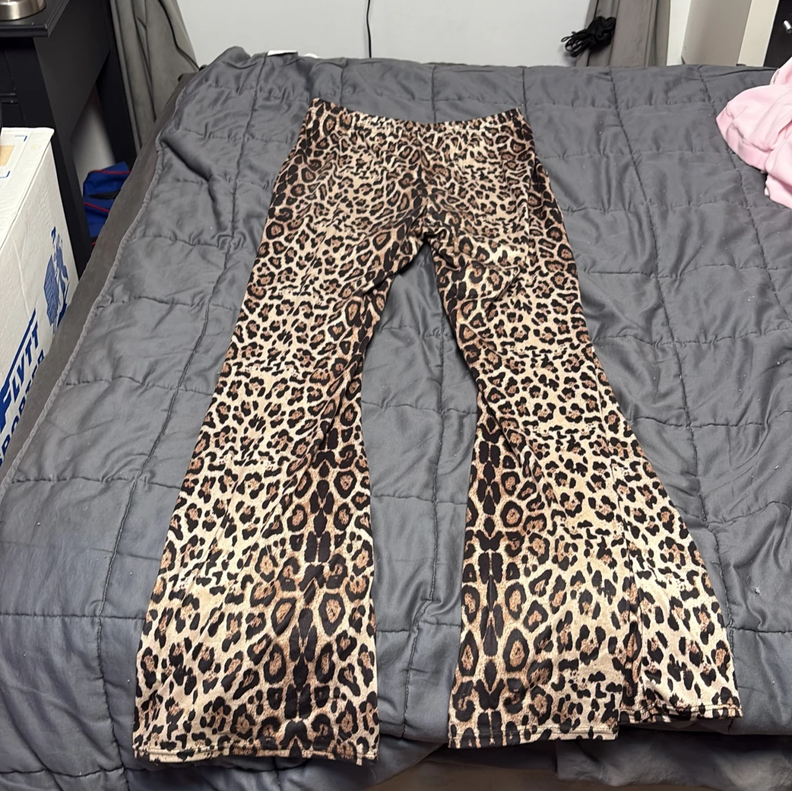 Leopardmönstrad croppad set från SHEIN