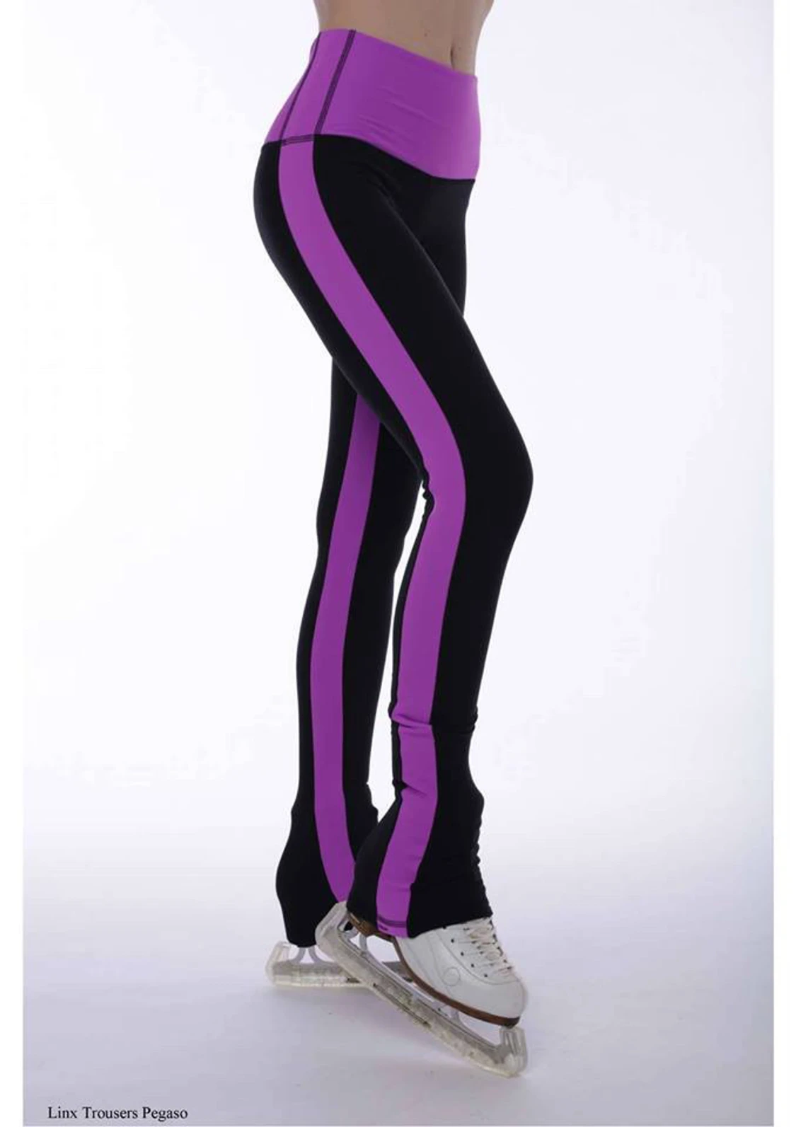 Thuono byxor rosa svart konståkning  - 6