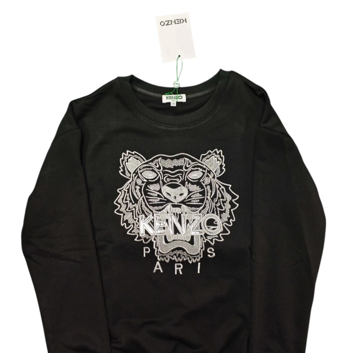 Svart sweatshirt med tiger från Kenzo