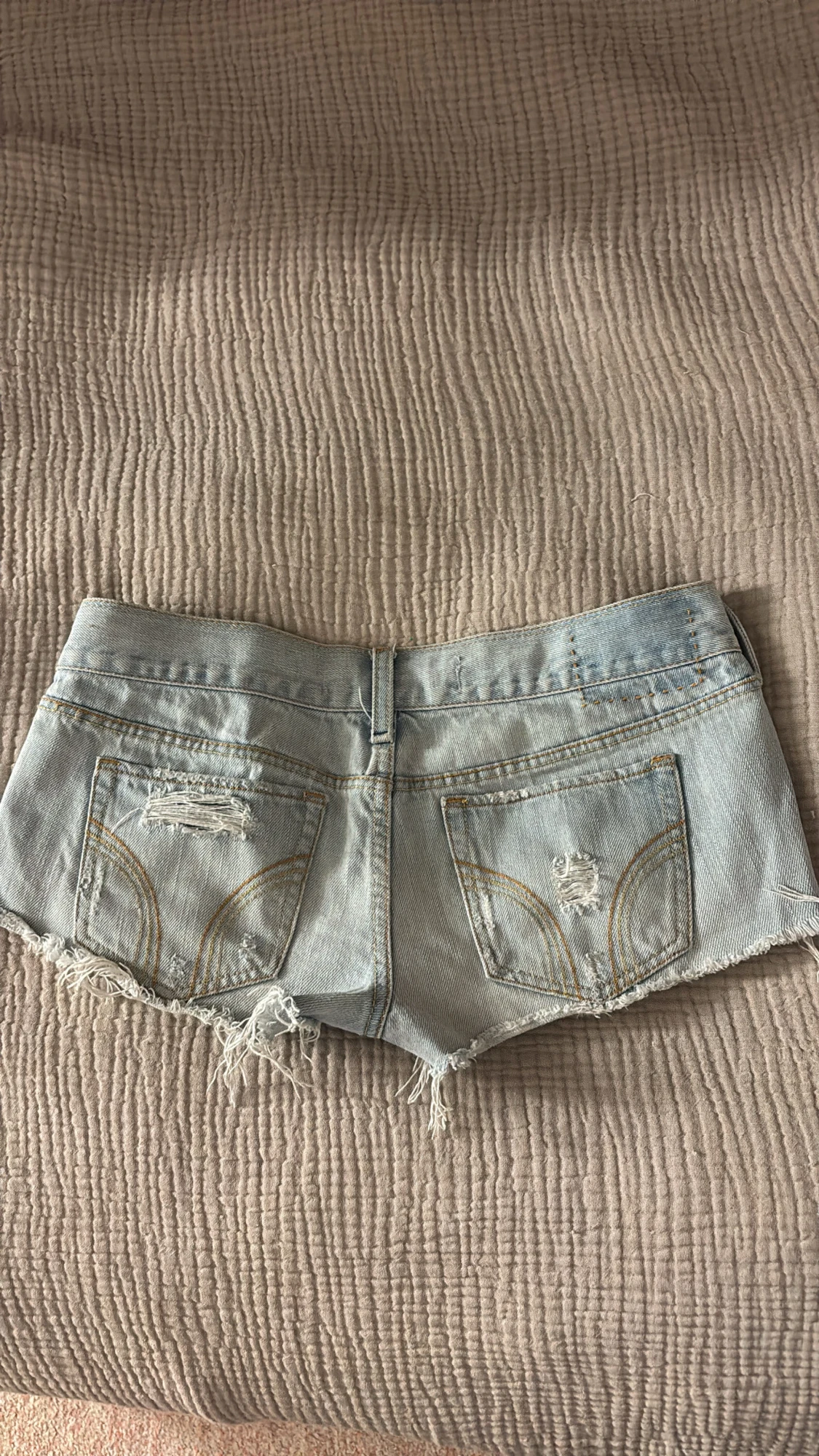 Ljusblåa  lågmidjade shorts hollister 🤍 - 2