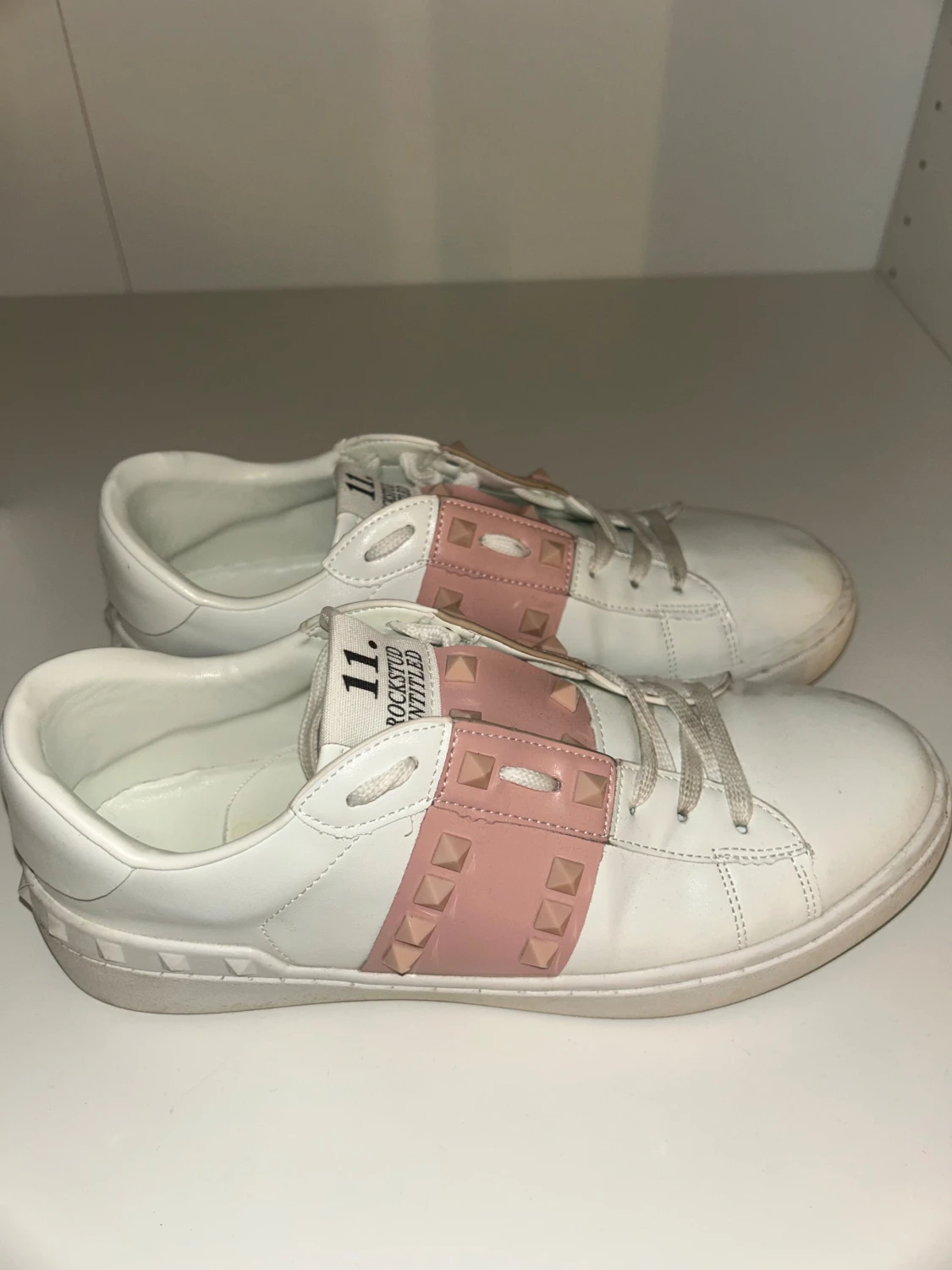 Valentino Rockstud Open sneakers vit/rosa - 3