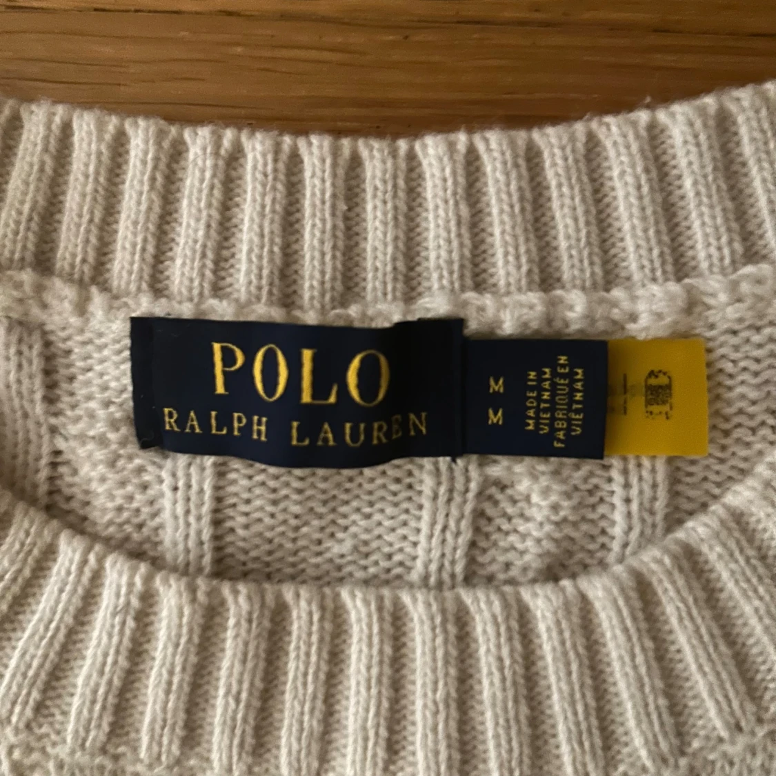 Vit kabelstickad tröja Polo Ralph Lauren - 3