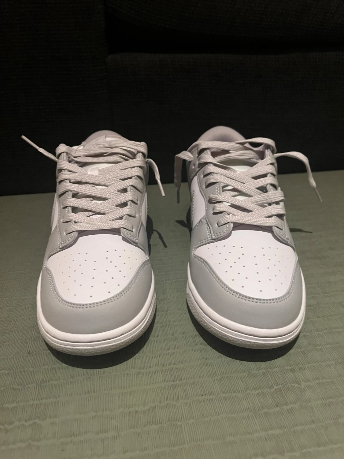 Nike Dunk Low vit/grå  - 1