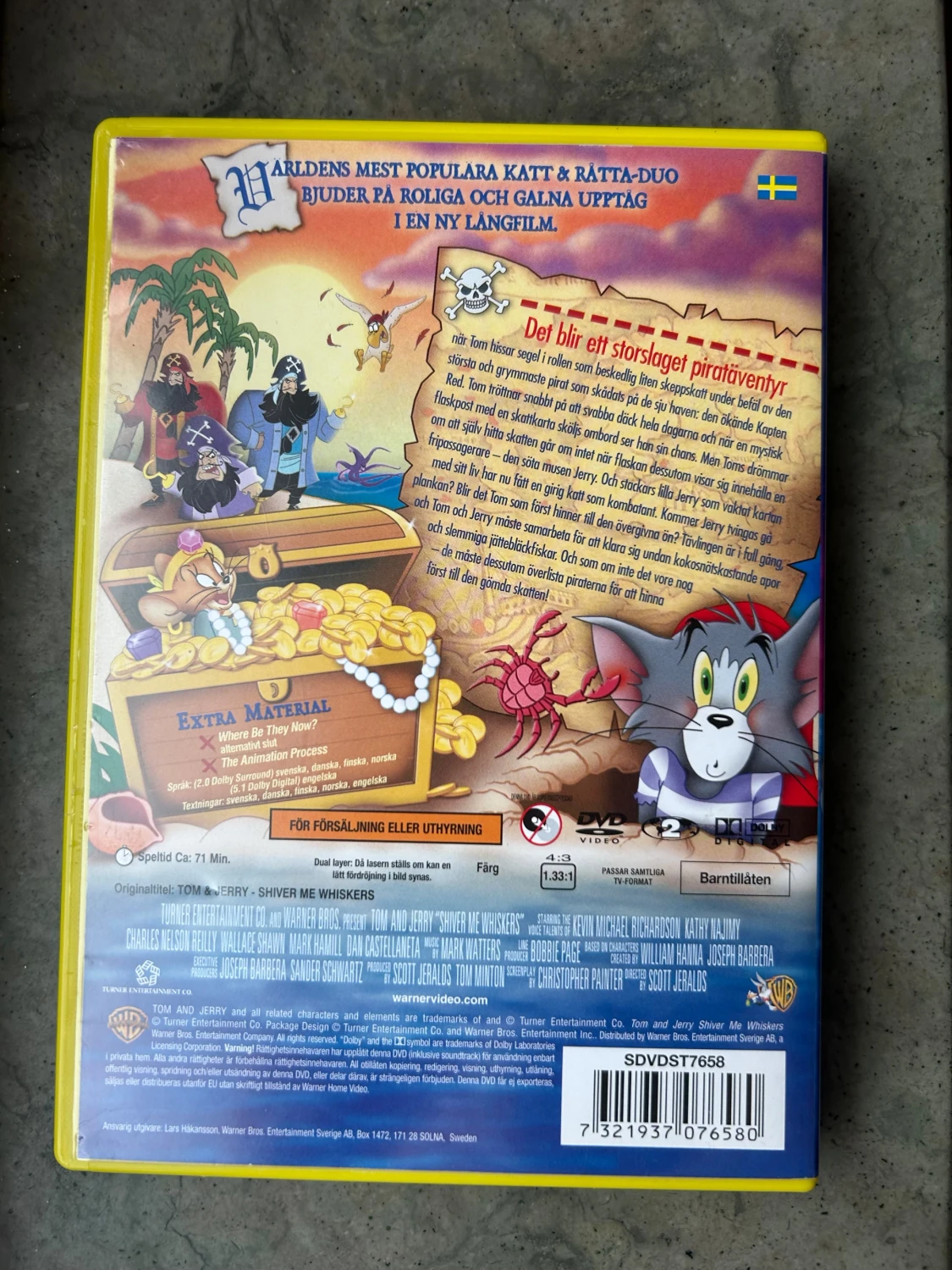 Tom & Jerry landkrabbor med morrhår dvd - 1