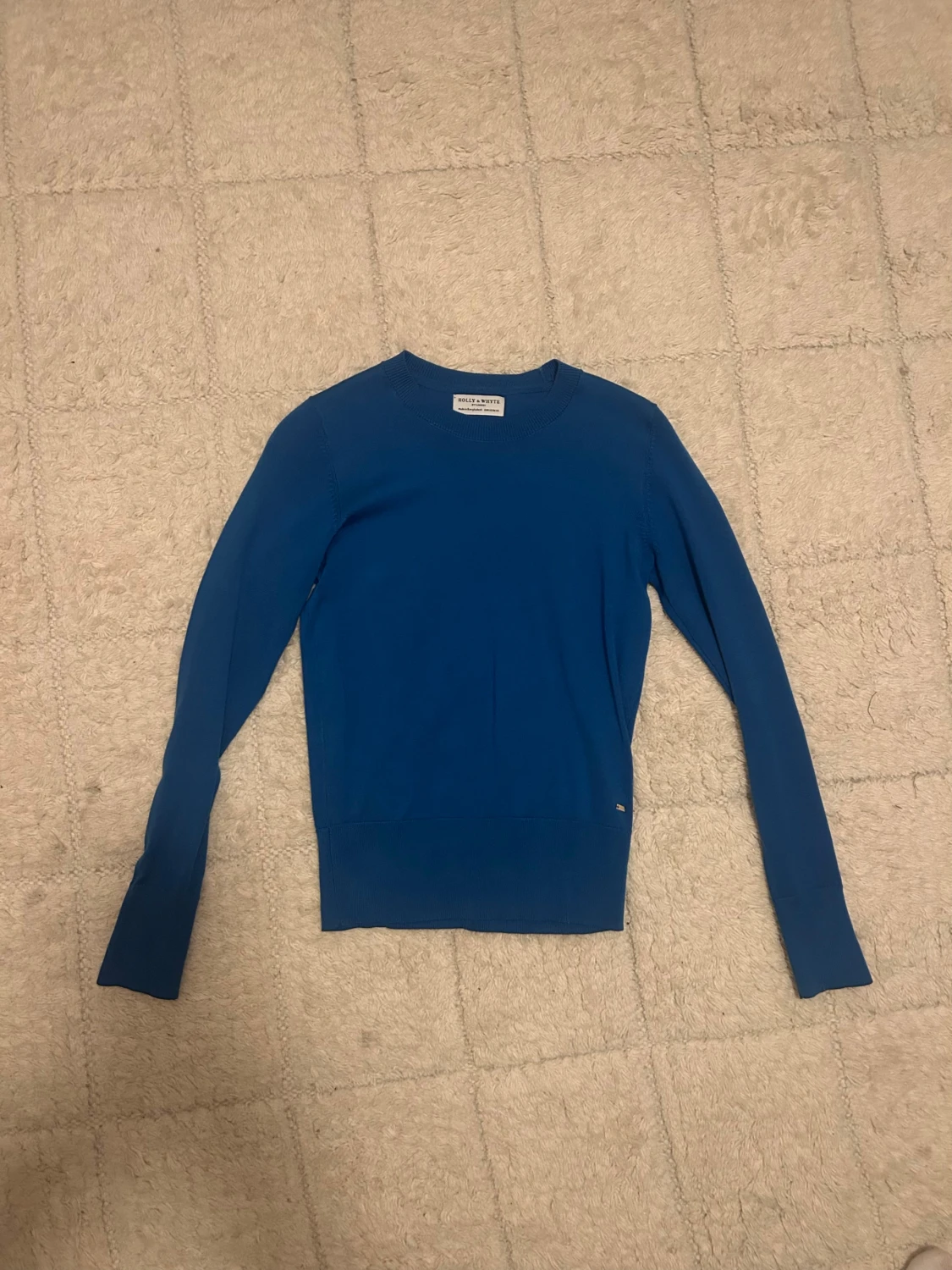 Blå stickad tröja Holly & Whyte XS