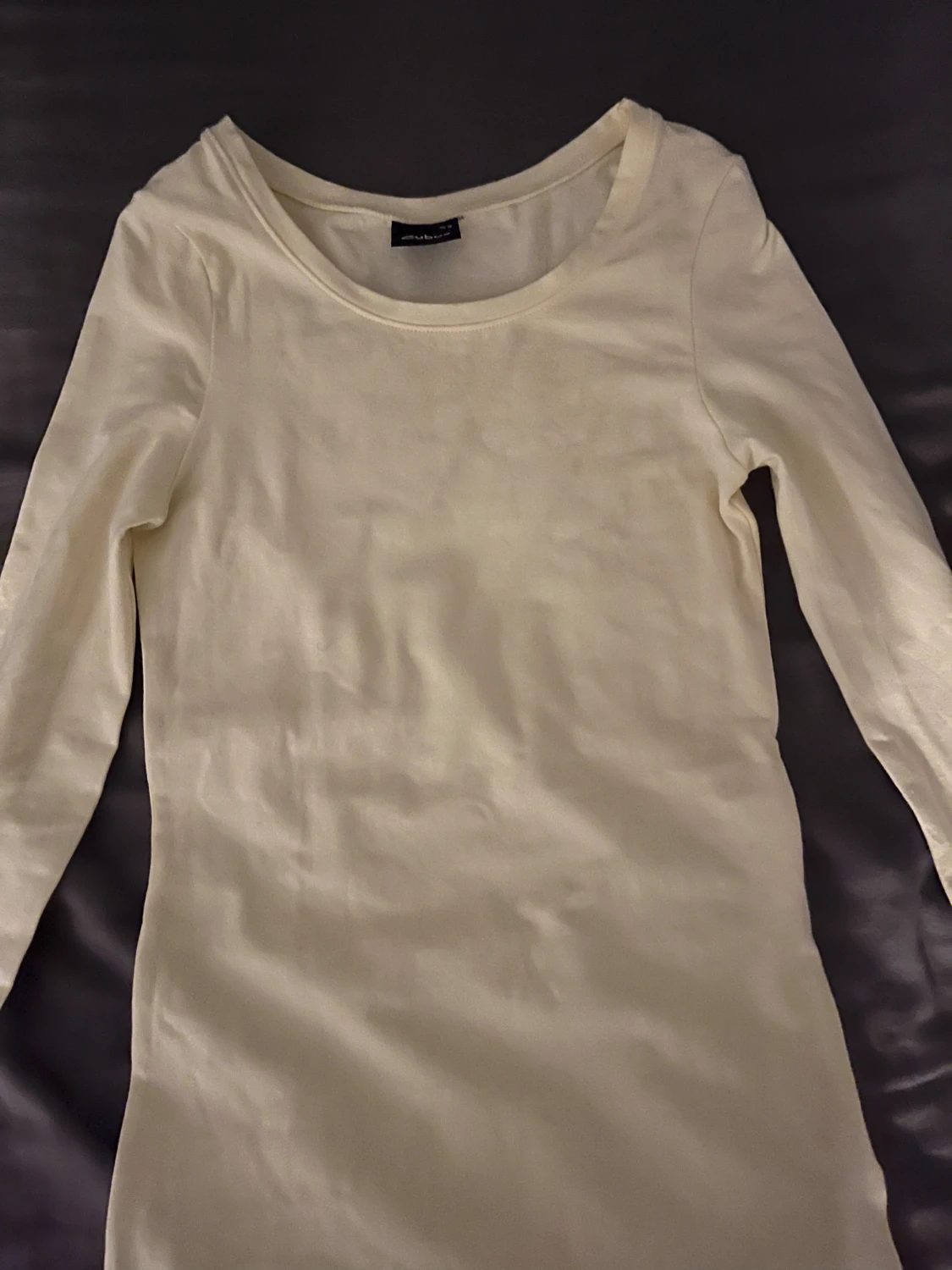 Ljusgul långärmad topp från Cubus - 4