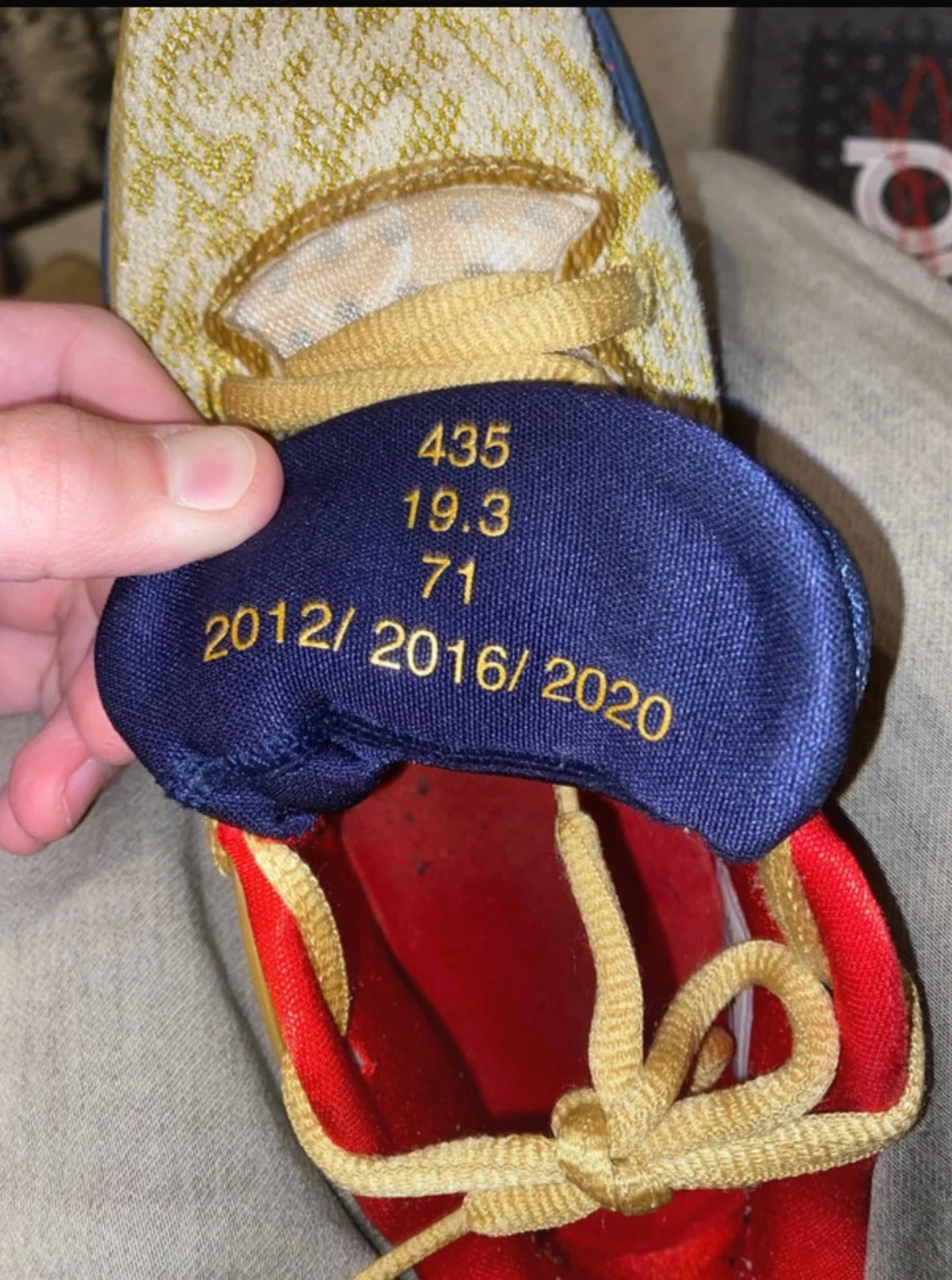 Nike KD 15 sneakers guld/blå/röd - 5