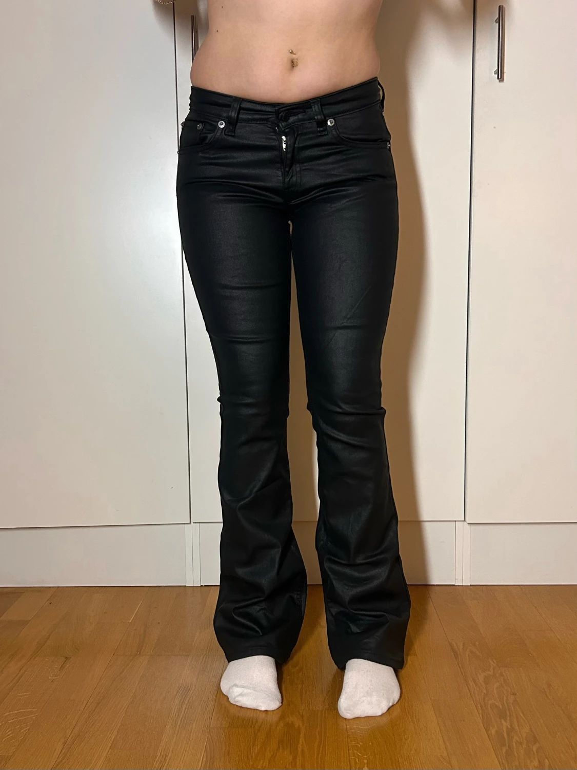 Skinnbyxor low boot lager 157