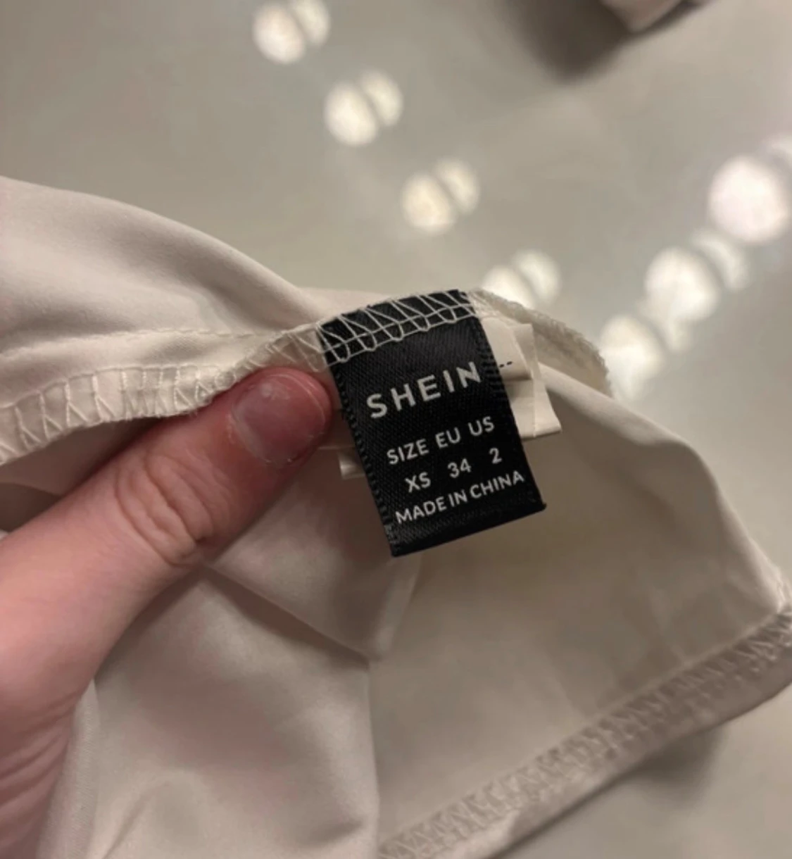 Svartvit linnetopp med breda band Shein - 2