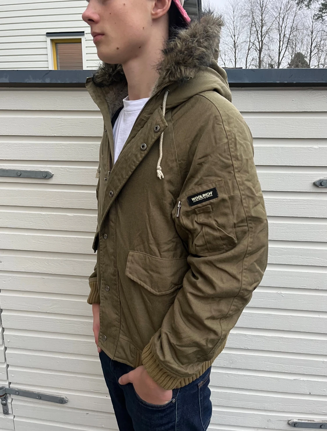 Woolrich jacka med pälsluva - 1
