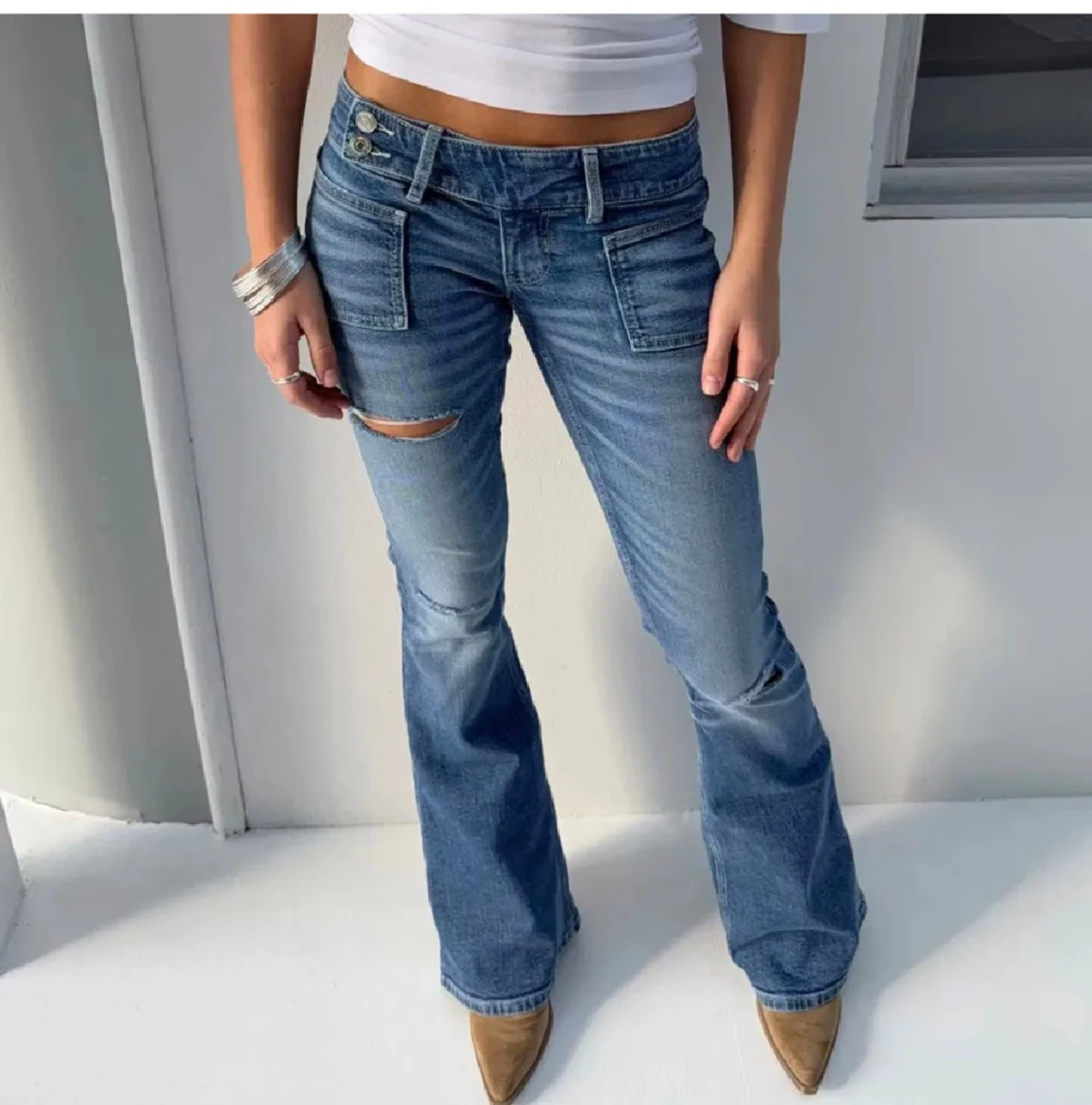 Gina Tricot 14+ pleated flare jeans - 4