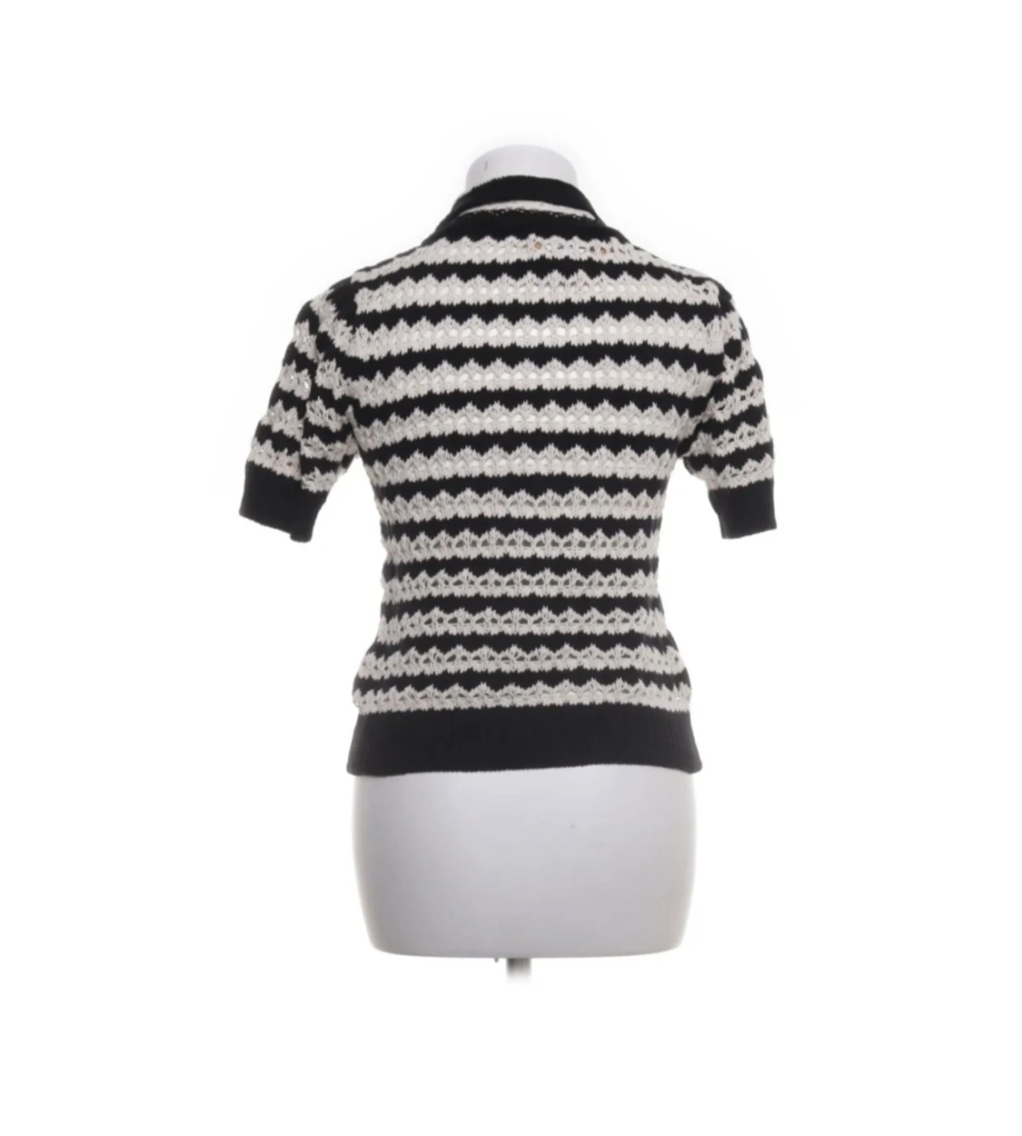 Randig stickad pikétröja från MNG - 1