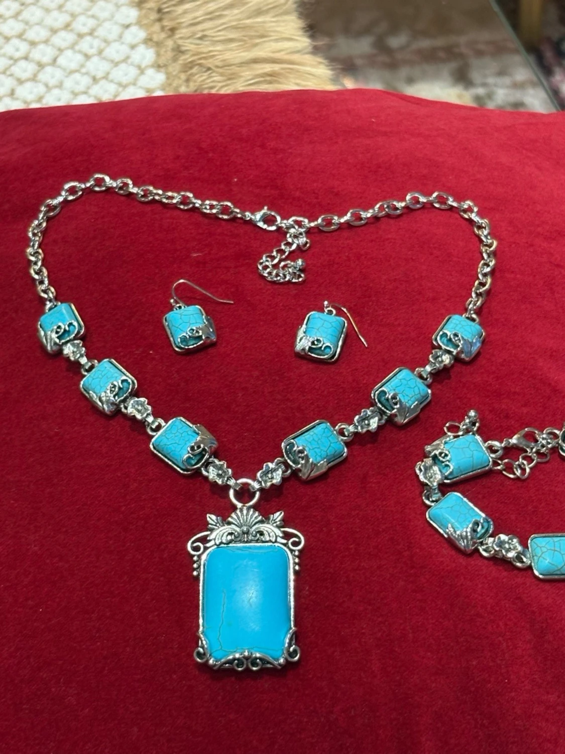 Turkos och silverfärgad väst - 1