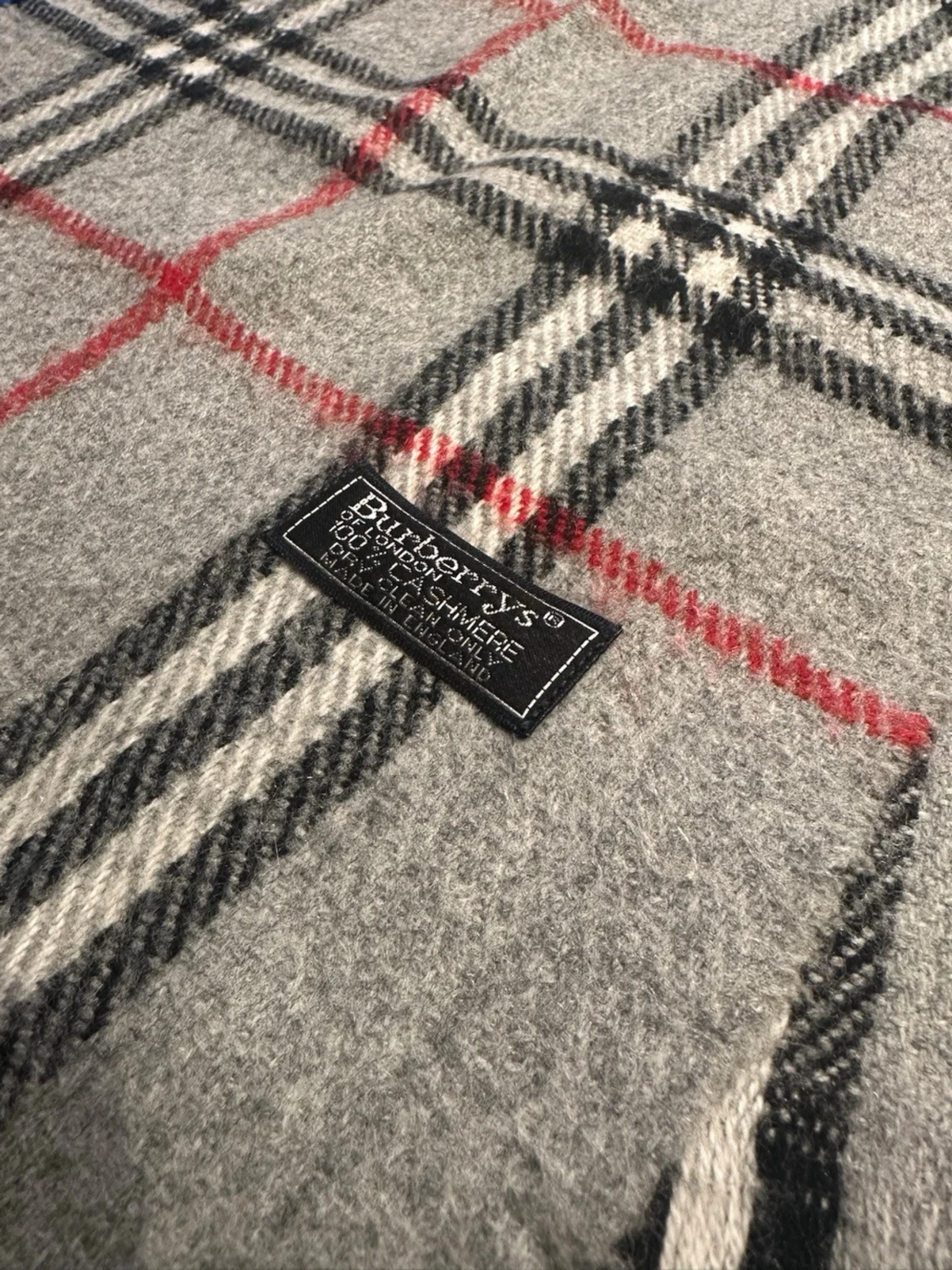 Grå rutig Burberrys kashmir - 1