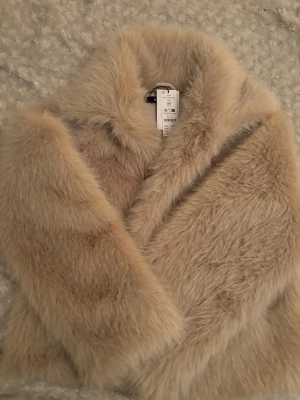 Beige pälsjacka från Gina Tricot XS - Säljer min beigea pälsjacka från Gina Tricot då den inte kommer till användning. Den är ny med prislappen fortfarande kvar! Aldrig använd där med ny sick och väldigt fin päls. 