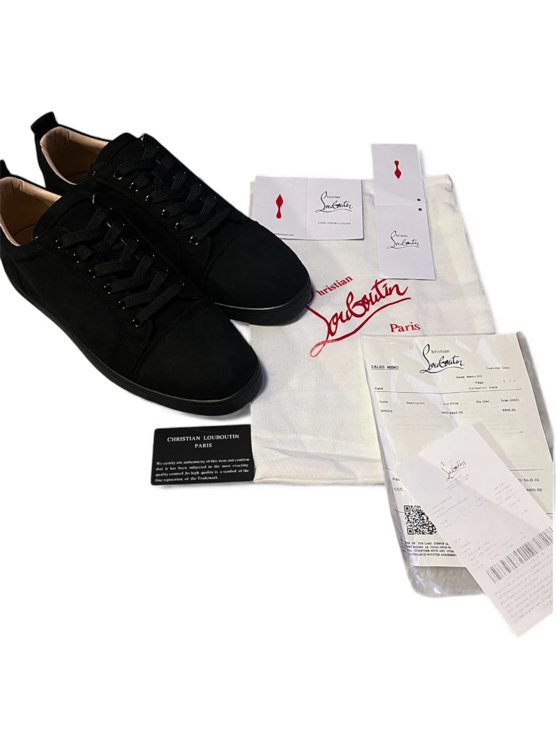 Svarta sneakers från Christian Louboutin